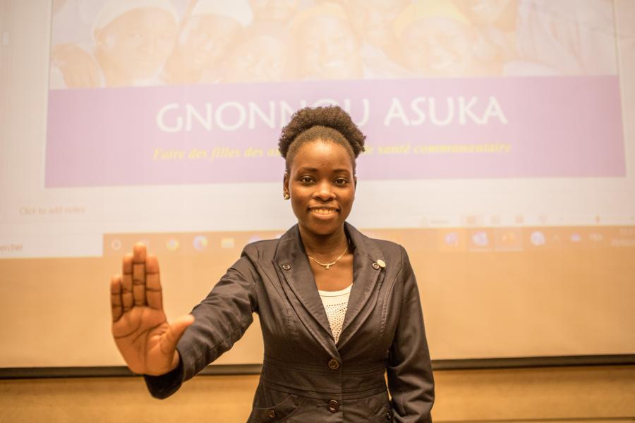 Sèna Montonhessa est l'une des responsables du nouveau projet entrepreneurial Gnonnou Asuka. 